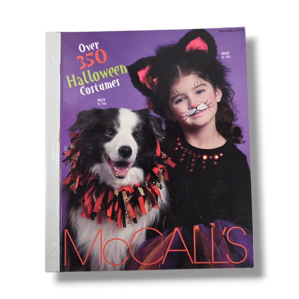 McCalls Pattern Counter Display Catalog 2010 Halloween Costume Sewing Crafts